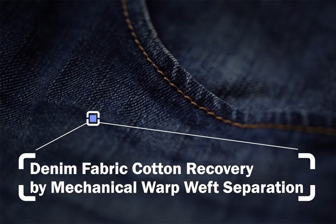 Denim warp-weft separation