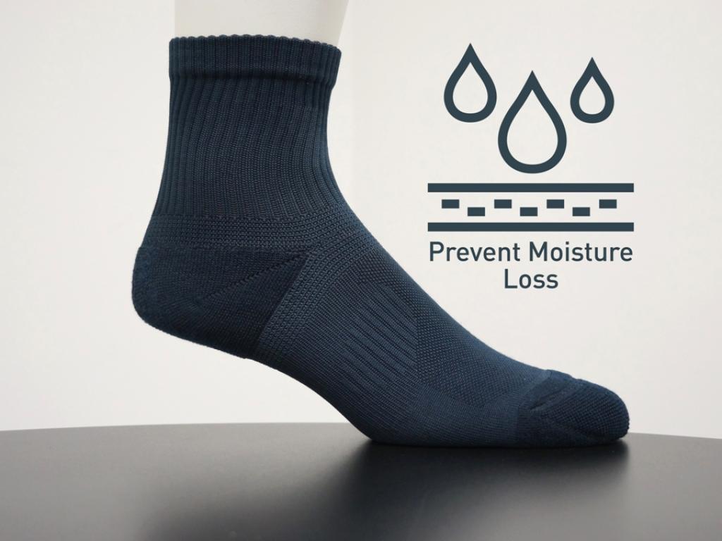 Bio-functional socks for elderly that prevent moisture loss and promote blood circulation