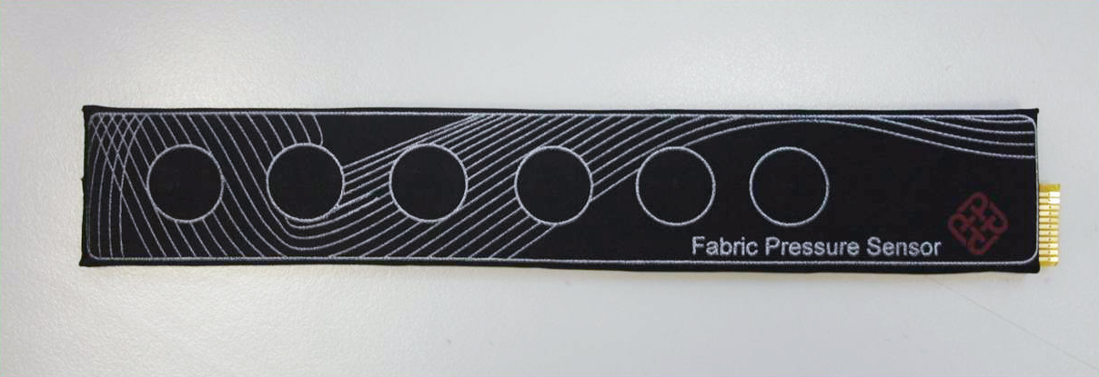 Sensor Made Of Fabric For Weightlifting Athlete For Muscle Training